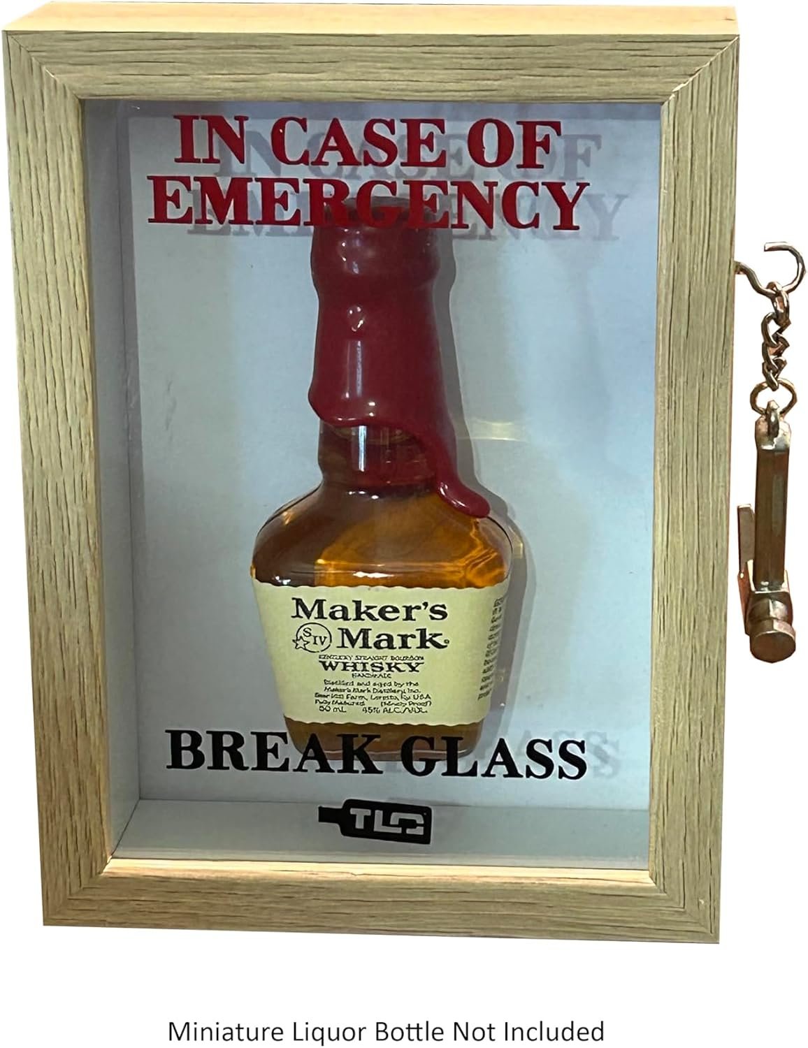 Front view of Nature Emergency Break Glass Display Box