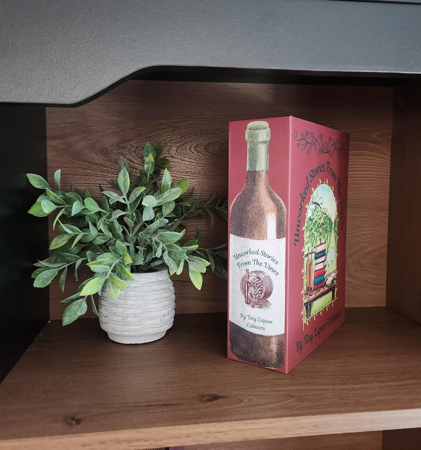 Uncorked Stories from the Vines displayed on a shelf