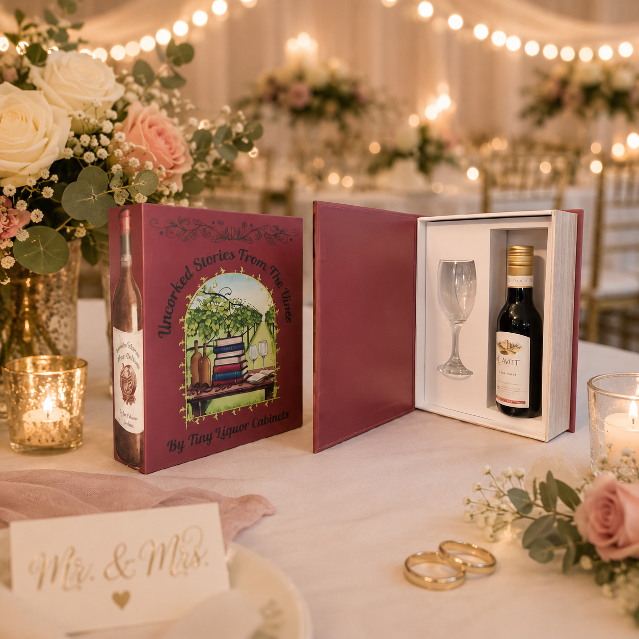 Uncorked Stories from the Vines hidden wine book gift box