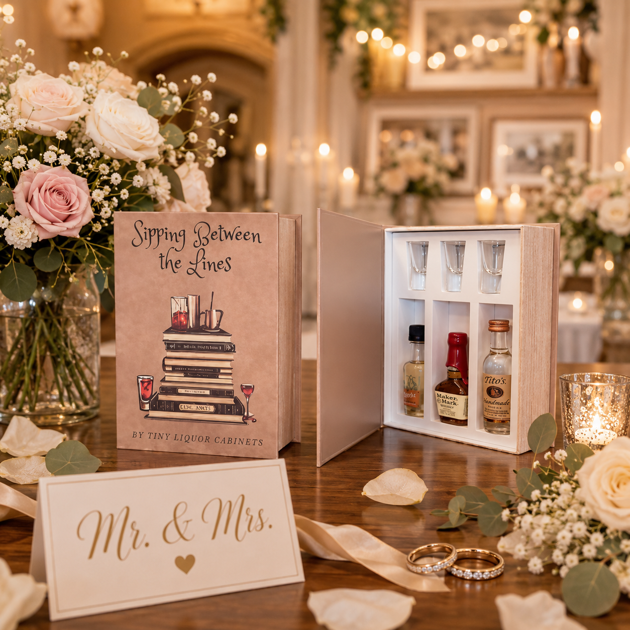 Sipping Between the Lines hidden book spirits gift box